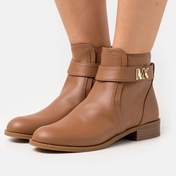 MICHAEL KORS JILLY FLAT BOOTIE Ankle Boots Size 8.5 Leather AUTHENTIC NEW IN BOX - Picture 9 of 9